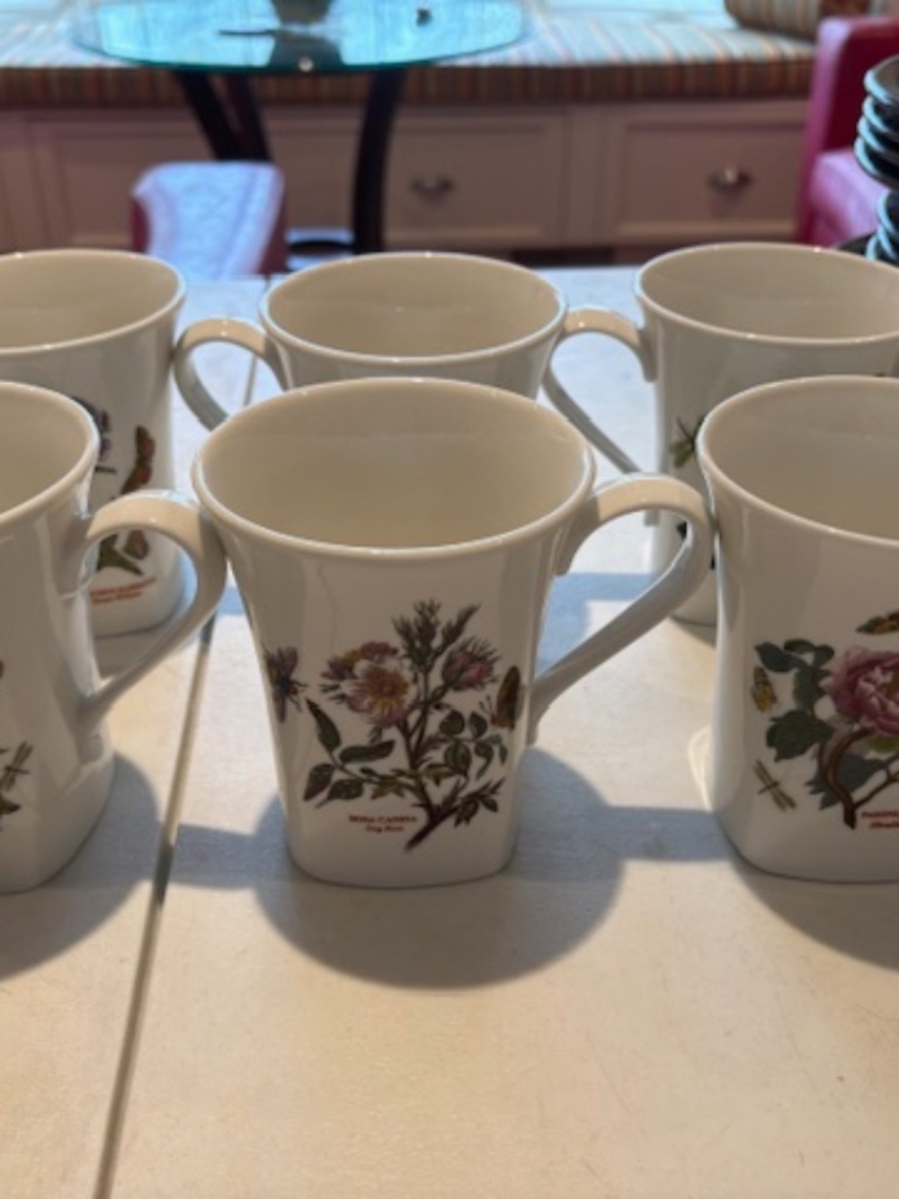 Set of 6 Portmeirion Botanic Garden Mugs – Brand New, Excellent Condition!